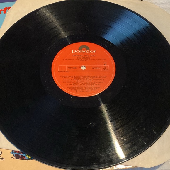 Vintage Smurfing Sing Along LP record - Picture 3 of 8